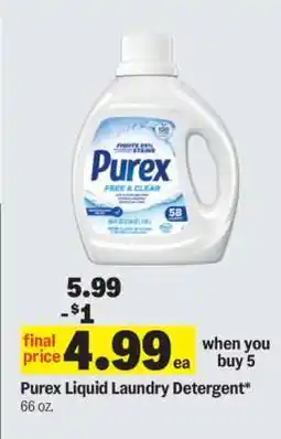 Meijer Purex Liquid Laundry Detergent offer