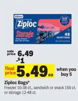 Meijer Ziploc Bags offer