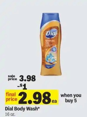 Meijer Dial Body Wash offer