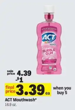 Meijer Act Mouthwash offer