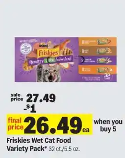 Meijer Friskies Wet Cat Food Variety Pack offer