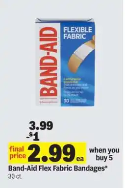 Meijer Band-Aid Flex Fabric Bandages offer