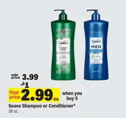 Meijer Suave Shampoo or Conditioner offer