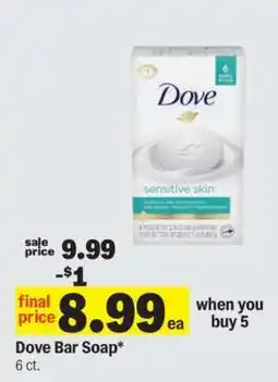 Meijer Dove Bar Soap offer