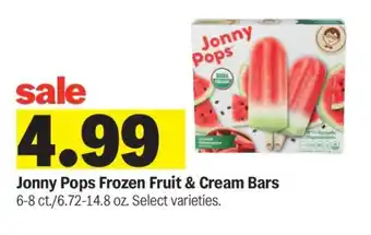 Meijer Jonny Pops Frozen Fruit & Cream Bars offer