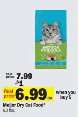 Meijer Meijer Dry Cat Food offer