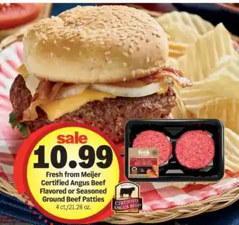 Meijer Certified Angus Beef Patties offer