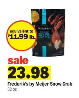 Meijer Frederik’s by Meijer Snow Crab offer