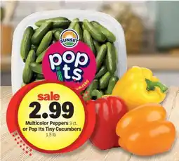 Meijer Multicolor Peppers or Pop Its Tiny Cucumbers offer