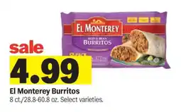 Meijer El Monterey Burritos offer
