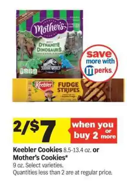 Meijer Keebler Cookies or Mother's Cookies offer