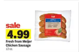 Meijer Fresh from Meijer Chicken Sausage offer