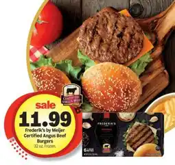 Meijer Frederik's by Meijer Certified Angus Beef Burgers offer