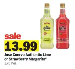 Meijer Jose Cuervo Authentic Lime or Strawberry Margarita offer