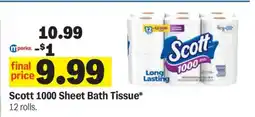 Meijer Scott 1000 Sheet Bath Tissue offer