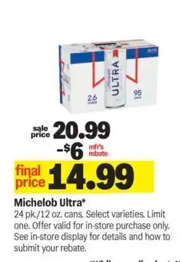 Meijer Michelob Ultra offer
