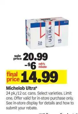 Meijer Michelob Ultra offer