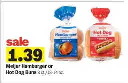 Meijer Meijer Hamburger or Hot Dog Buns offer