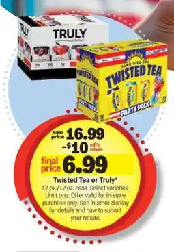 Meijer Twisted Tea or Truly offer