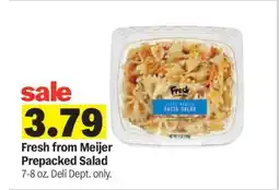Meijer Fresh from Meijer Prepacked Salad offer