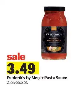 Meijer Frederik's by Meijer Pasta Sauce offer