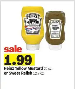 Meijer Heinz Yellow Mustard or Sweet Relish offer
