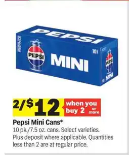 Meijer Pepsi Mini Cans offer