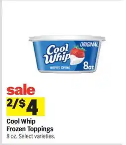 Meijer Cool Whip Frozen Toppings offer
