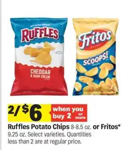 Meijer Ruffles Potato Chips or Fritos offer