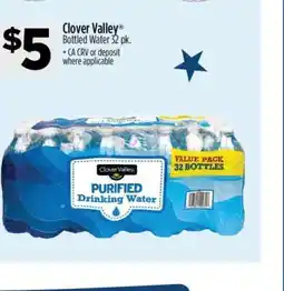Dollar General Clover Valley Bottled Water 32 pk offer