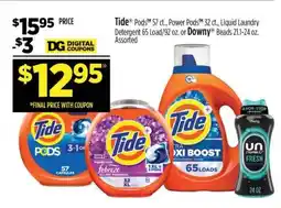 Dollar General Tide Pods , Power Pods , Liquid Laundry Detergent or Downy Beads offer