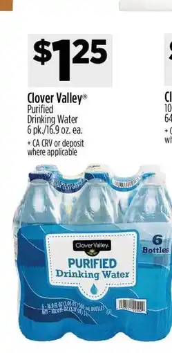 Dollar General Clover Valley Purified Drinking Water offer