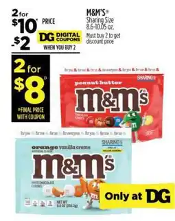 Dollar General M&M's Sharing Size offer