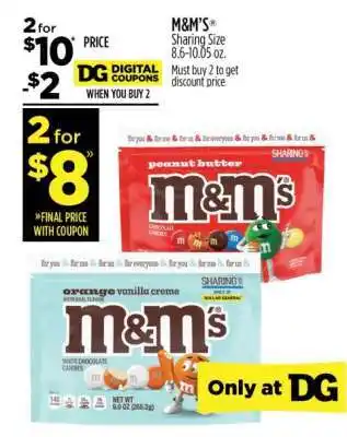 Dollar General M&M's Sharing Size offer