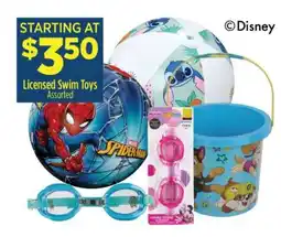 Dollar General Licensed Swim Toys offer