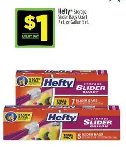 Dollar General Hefty Storage Slider Bags offer