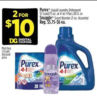 Dollar General Purex Liquid Laundry Detergent offer