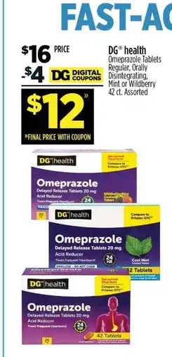 Dollar General DG health Omeprazole Tablets offer