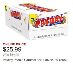 Costco Payday Peanut Caramel Bar, 1.85 oz, 24-count offer
