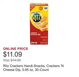 Costco Ritz Crackers Handi-Snacks, Crackers 'N Cheese Dip, 0.95 oz, 30-Count offer