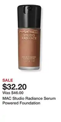 Ulta Beauty MAC Studio Radiance Serum Powered Foundation offer