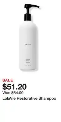 Ulta Beauty LolaVie Restorative Shampoo offer