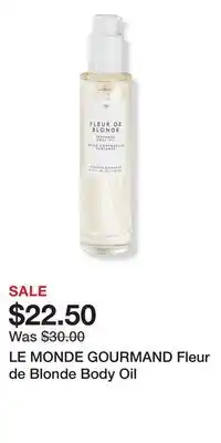 Ulta Beauty LE MONDE GOURMAND Fleur de Blonde Body Oil offer
