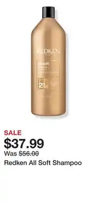Ulta Beauty Redken All Soft Shampoo offer