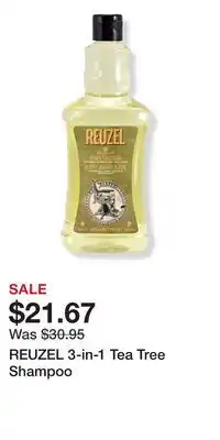 Ulta Beauty REUZEL 3-in-1 Tea Tree Shampoo offer