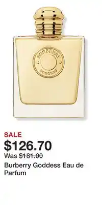 Ulta Beauty Burberry Goddess Eau de Parfum offer