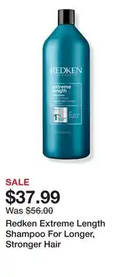 Ulta Beauty Redken Extreme Length Shampoo For Longer, Stronger Hair offer