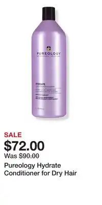 Ulta Beauty Pureology Hydrate Conditioner for Dry Hair offer
