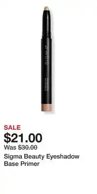 Ulta Beauty Sigma Beauty Eyeshadow Base Primer offer
