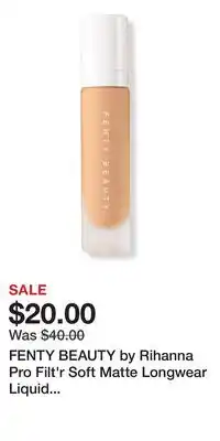 Ulta Beauty FENTY BEAUTY by Rihanna Pro Filt'r Soft Matte Longwear Liquid Foundation offer